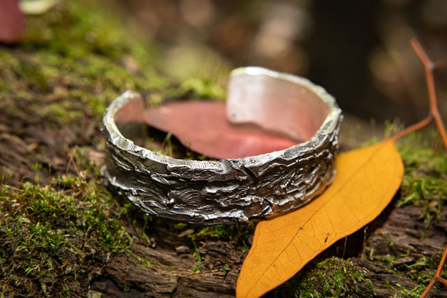 Morrigu Cuff Bracelet-One of a Kind-Argentium Sterling Silver