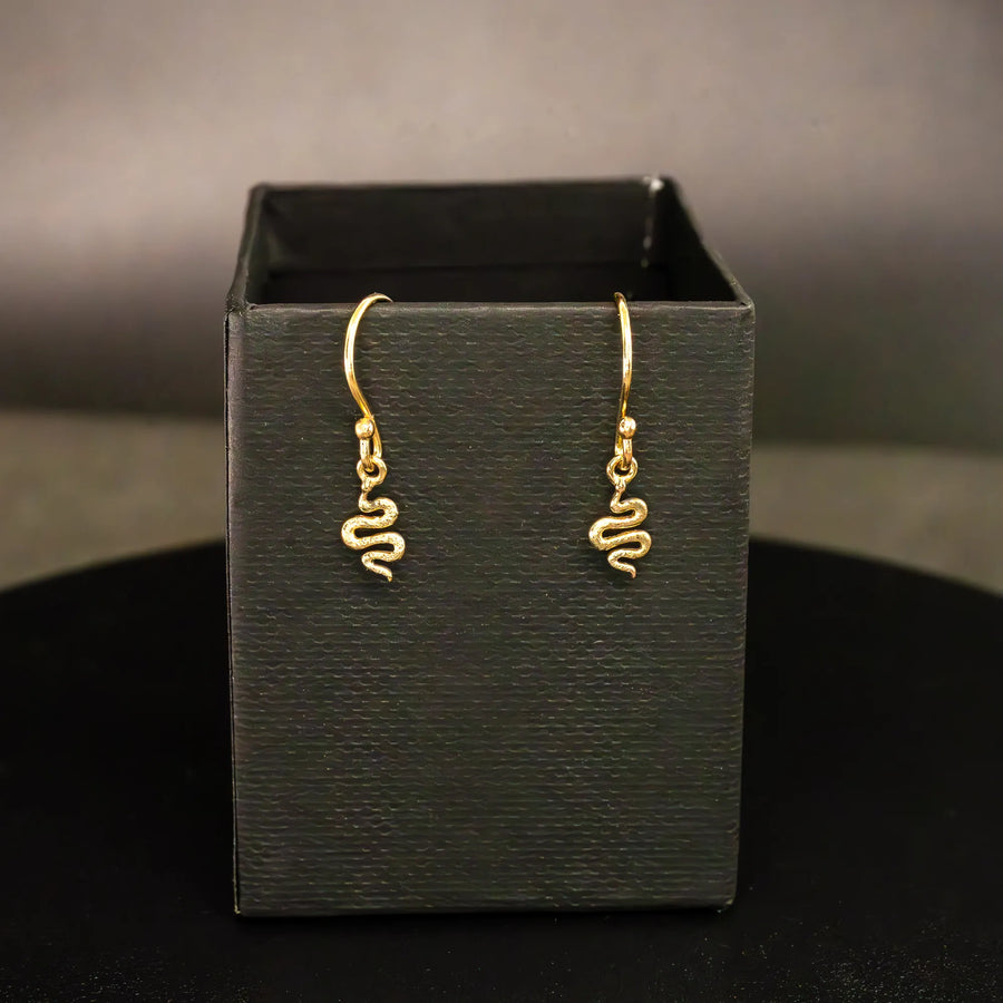 Nagi Dangle Earrings-14K Yellow Gold