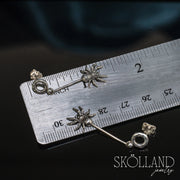 Spider Dangle Earrings-Sterling Silver