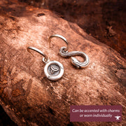 Smooth Satin Hoop Earrings- Argentium Sterling Silver