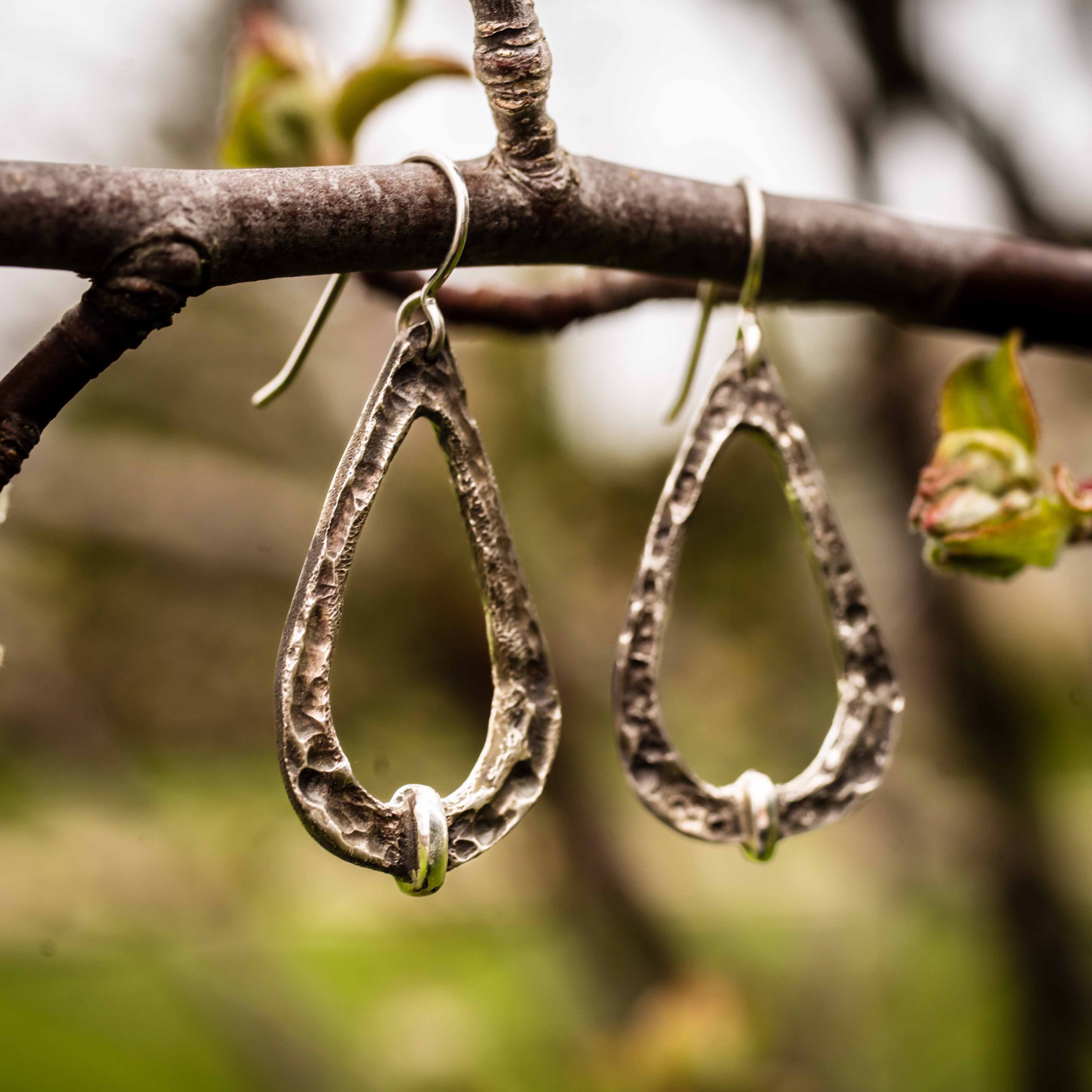 Blood of my Blood Earrings-940 Argentium Sterling Silver