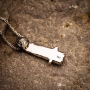 Blut meines Blutes Halskette-Argentium Sterling Silber