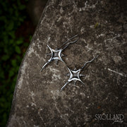Mico-Sterling Silver Twinkling Star Dangle Earrings