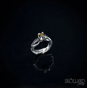 Grow Over Me-Sterling Silver Ivy Vine Cocktail Ring with Sphene