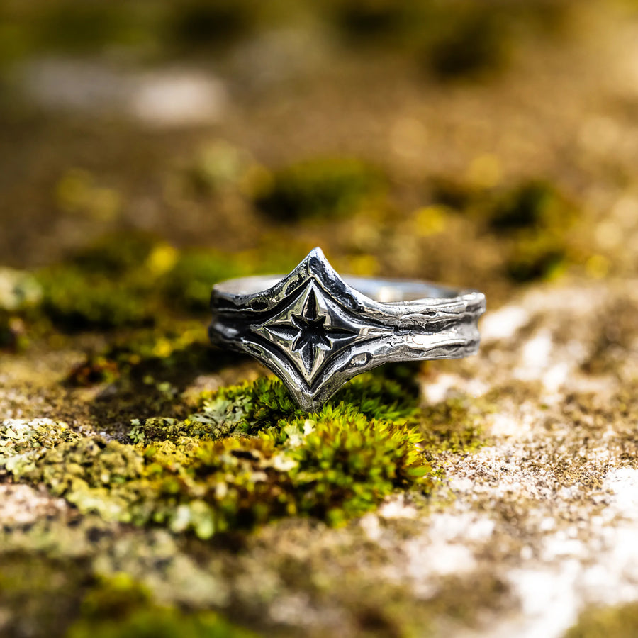 Realtas Vault-Sterling Silver or Gold Ring