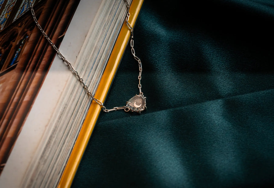 Celena Necklace-Sterling Silver & Clear Quartz-LIMITED