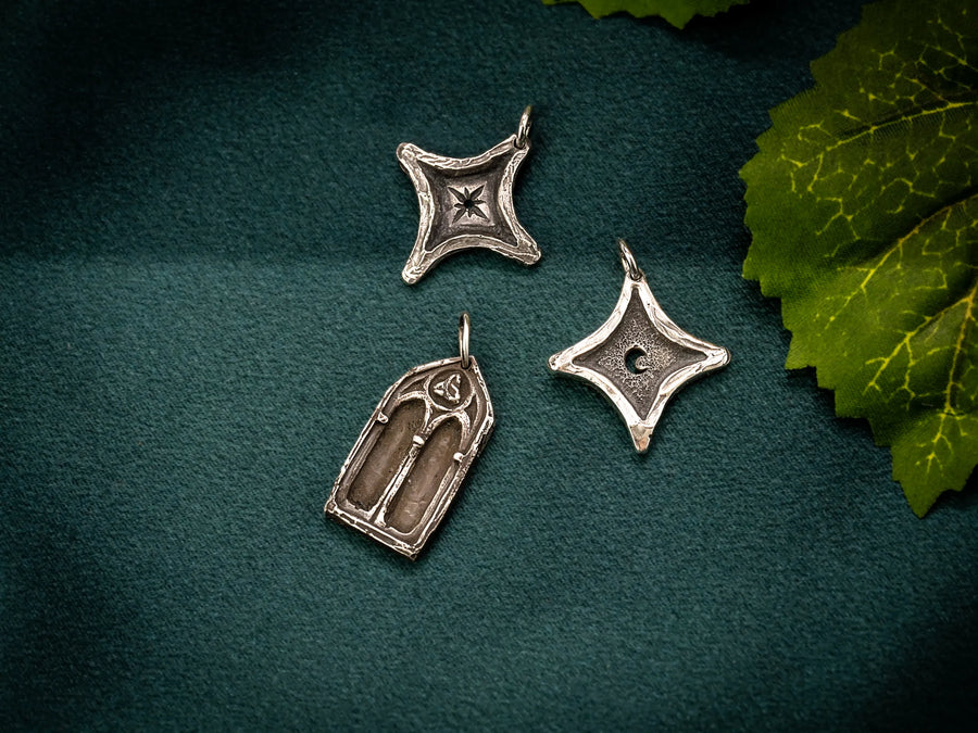 Lunas Shadow Charm-Sterling Silver or Gold
