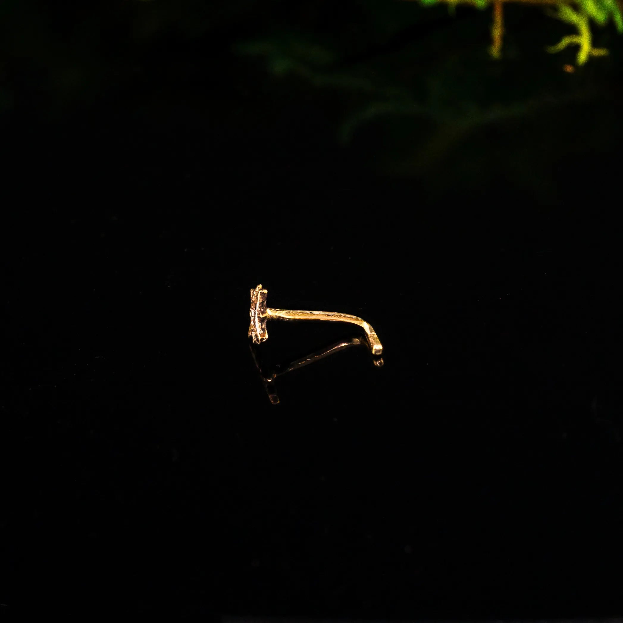 Mico-14K Gold Twinkling Star Nose Stud