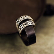 Celtic Knot Hoop Earrings-Sterling Silver