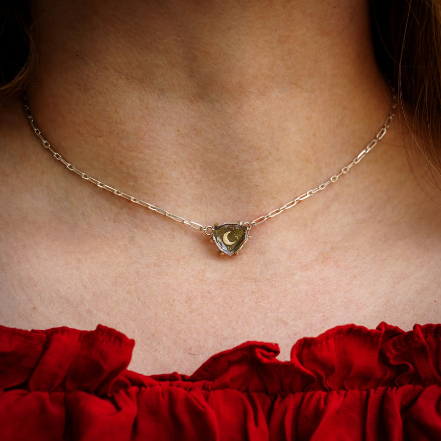Celena Necklace-Sterling Silver & Clear Quartz-LIMITED