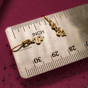 Nagi Dangle Earrings-14K Yellow Gold