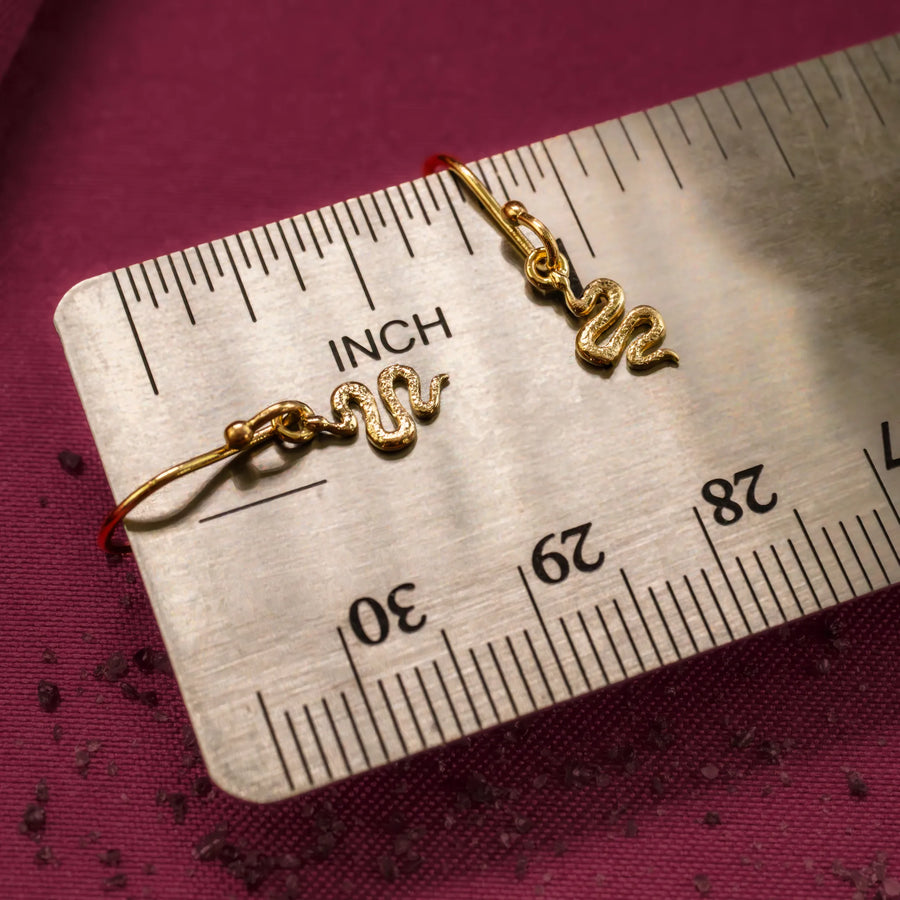 Nagi Dangle Earrings-14K Yellow Gold