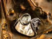 Celestial Lancet Ring-Size 8-Sterling Silver & Clear Quartz- LIMITED