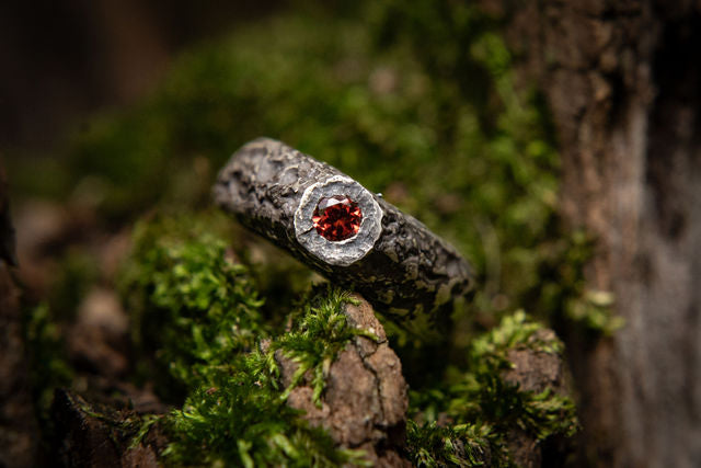 Bennán-Unisex Dome Ring Inspired by the Mountains of Ireland