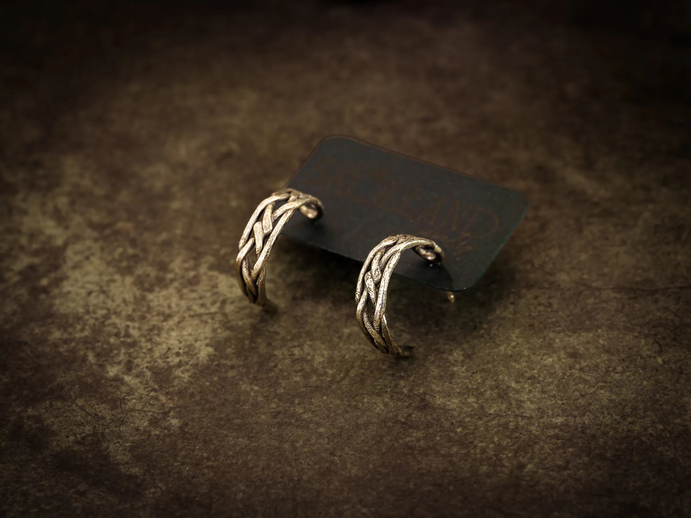 Celtic Knot Hoop Earrings-Sterling Silver
