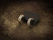 Celtic Knot Hoop Earrings-Sterling Silver