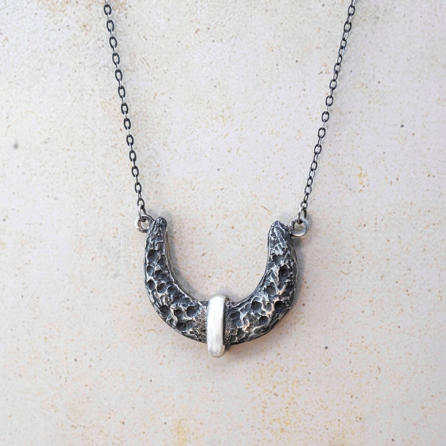 Knochen meines Knochens Halskette-940 Argentium Sterling Silber