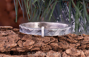 Sterling Silver Plaid Outlander Inspired Ring