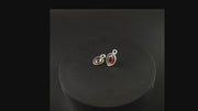Powerful Women-Gemstone Charms for Hoop Earrings and Ear Cuffs-Rose Cut Garnets and Dravite Tourmalines