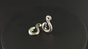 Eel in the Fjord- Charms for Hoop Earrings and EarCuffs-Argentium Sterling Silver