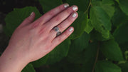 Celestial Lancet Ring-Size 8-Sterling Silver & Clear Quartz- LIMITED