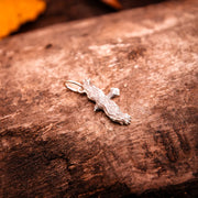 Raven Takes Flight Charm-Argentium Sterling Silver