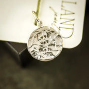 Distel-Charm aus Argentium-Sterlingsilber oder 14-karätigem Gold