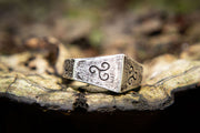 Eamon Ring-Unisex Triskelion Ring-Argentium Sterling Silver