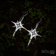Mico-Sterling Silver Twinkling Star Dangle Earrings