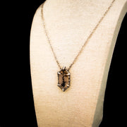 Distel auf dem Moor-Halskette – 940er-Argentium-Sterlingsilber und dendritischer Achat