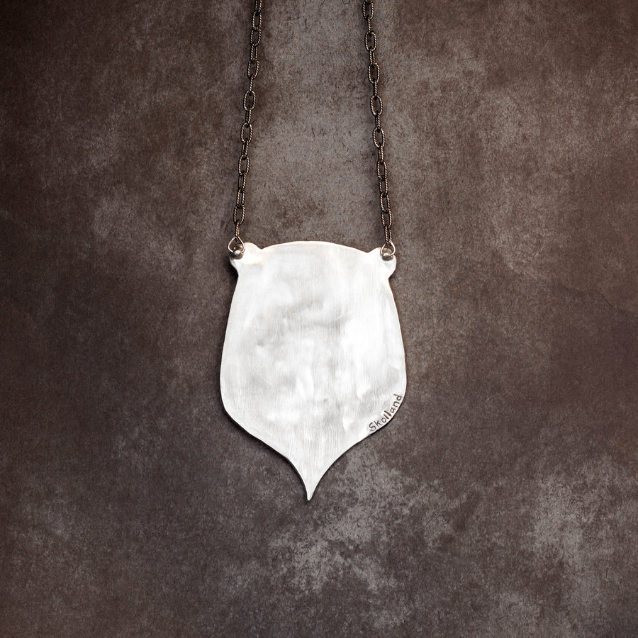 Scottish Thistle Portrait Style Statement Necklace