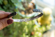 Engravable Hammered Sterling Silver Cuff