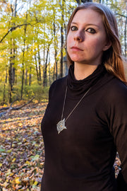 Ekklesia Necklace-935 Sterling Silver,Patina & Citrine