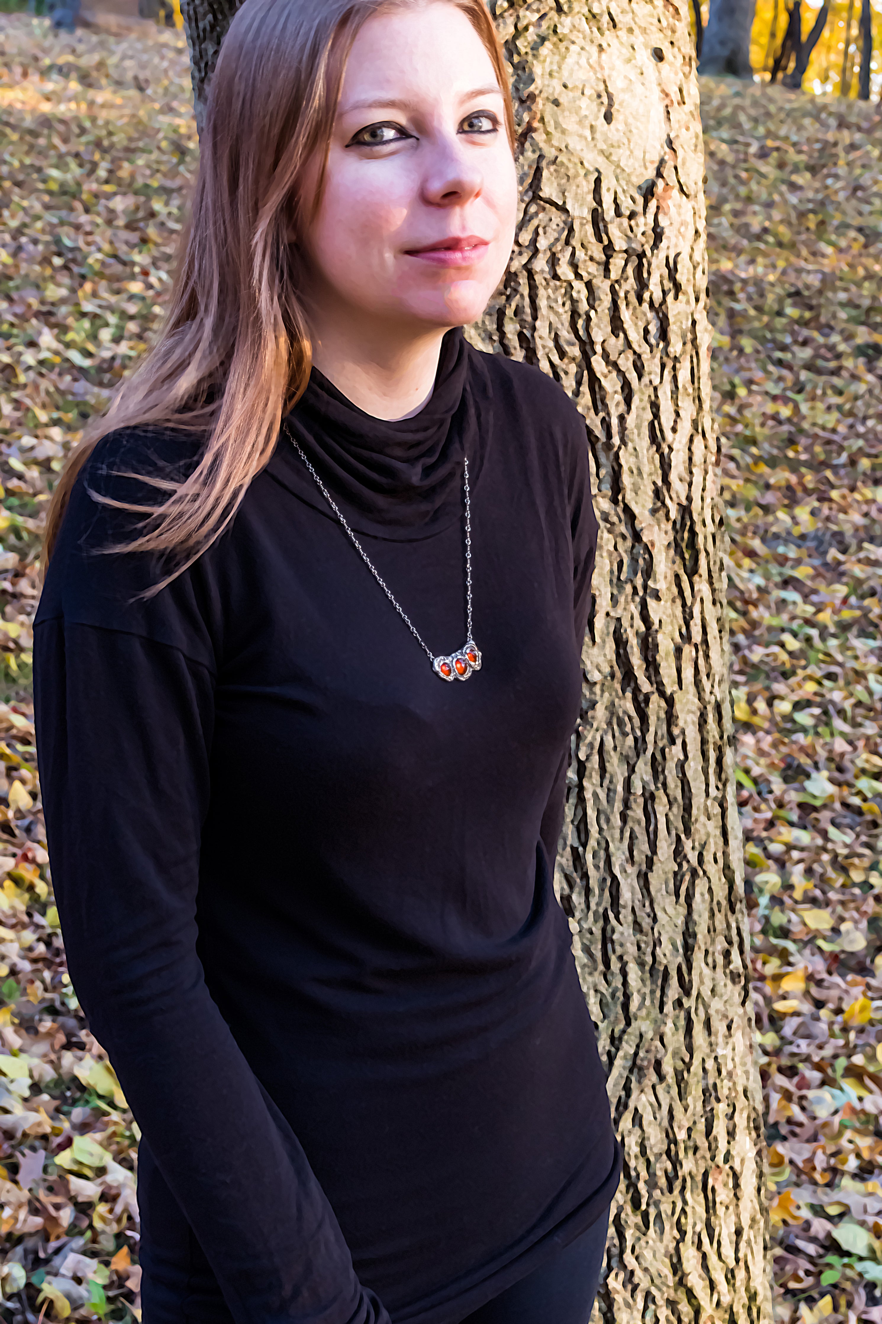 Collier Effero-935 SS, Grenat & Patine- Des Forêts aux Arches