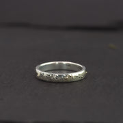 Silver & Gold Stardust Ring-Argentium Sterling Silver & 14K Gold-