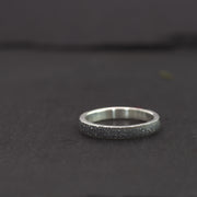 Night Sky Silver Stardust Ring