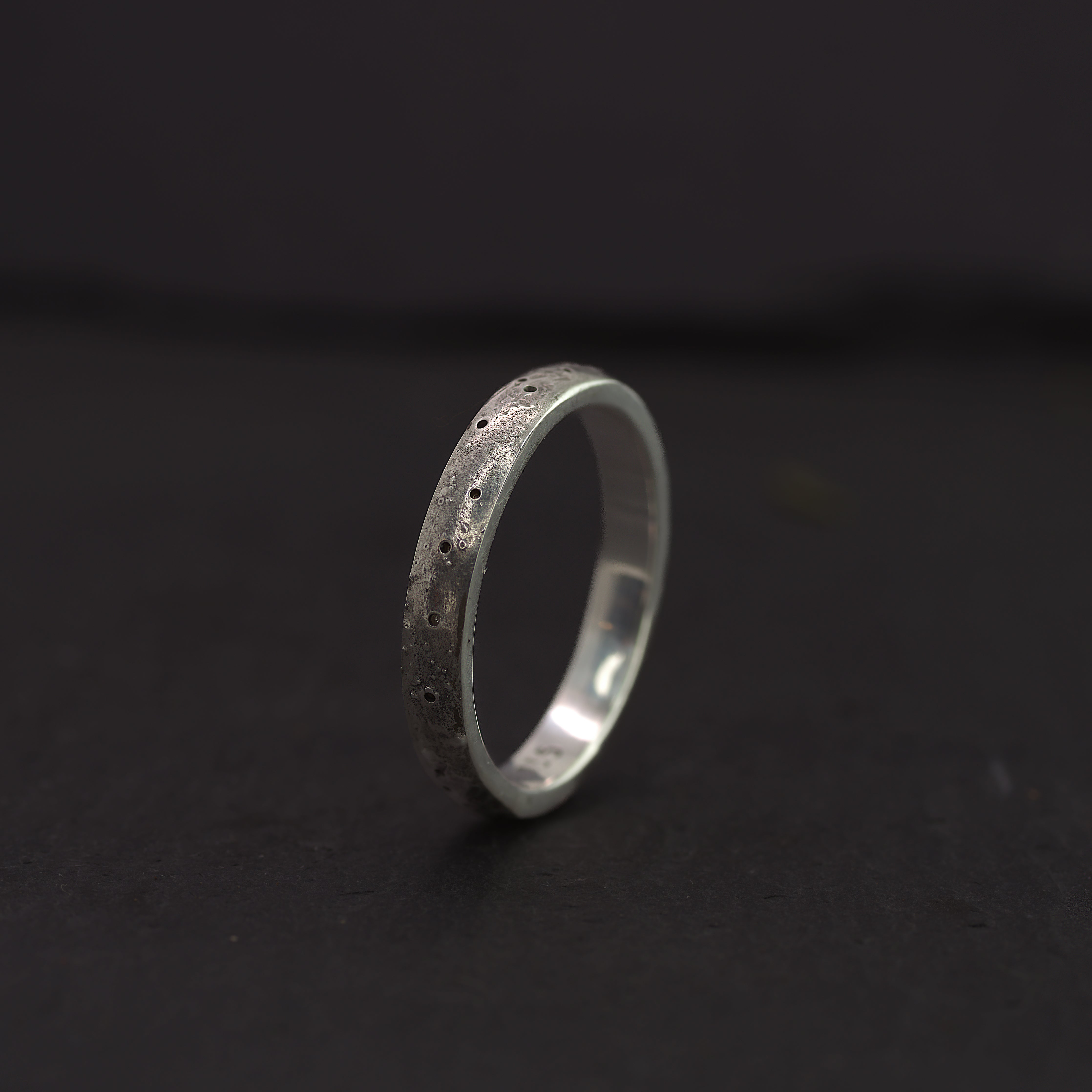 Bague Stardust Argent Satiné