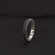 Night Sky Silver Stardust Ring