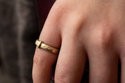 The Blacksmiths Key Ring in your choice of 10K or 14K Yellow Gold