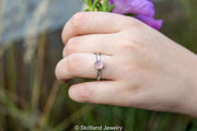 Lavender Chalcedony Stacking Ring-Size 8