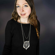 Scottish Thistle Portrait Style Statement Necklace