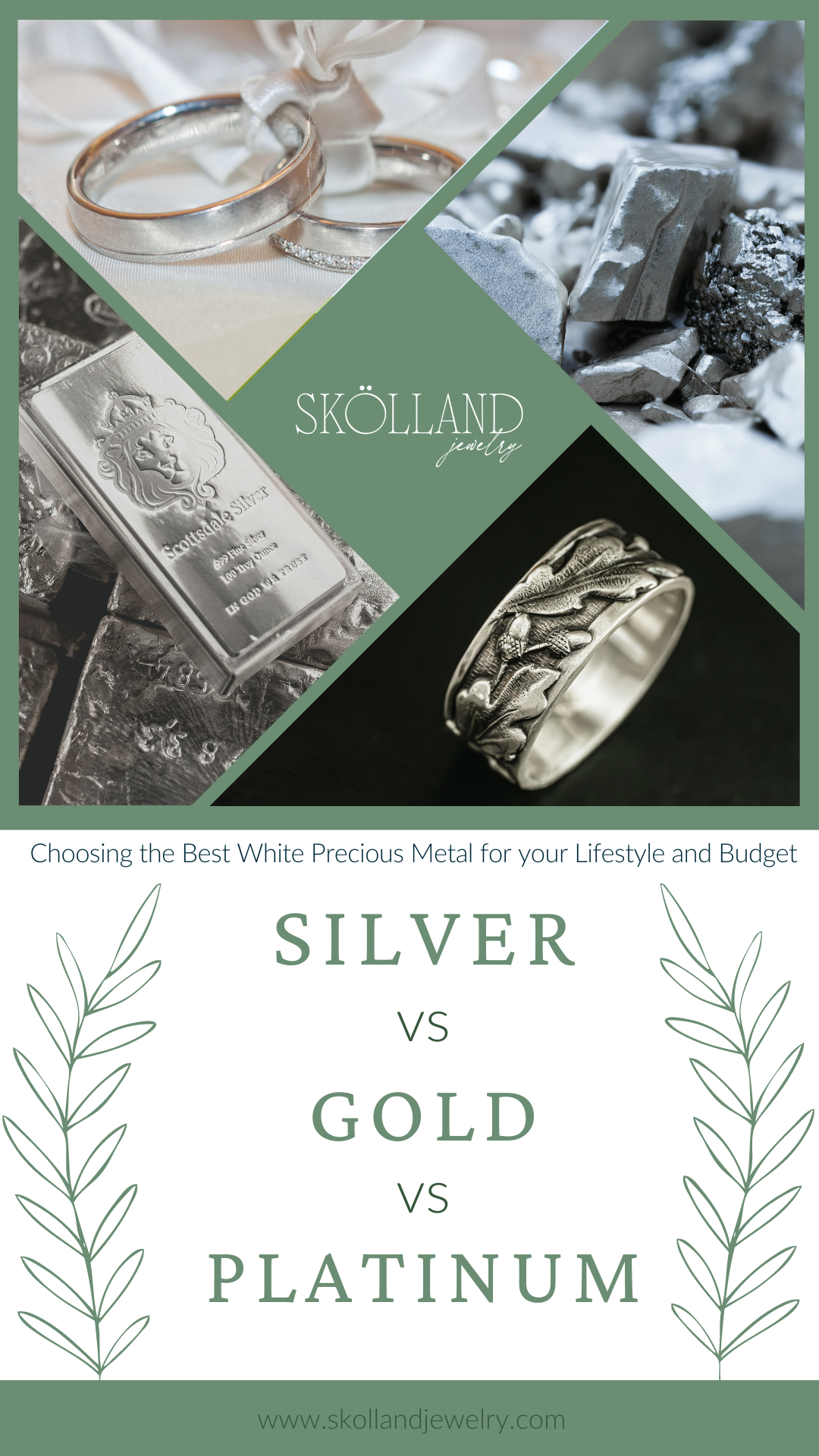 Silver, White Gold, or Platinum: Choosing the Right White Metal for Your Lifestyle and Budget