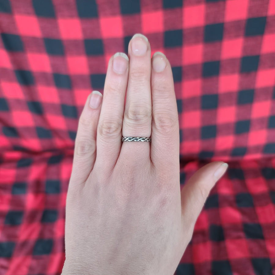 Simple Celtic Twist Rings-Sterling Silver
