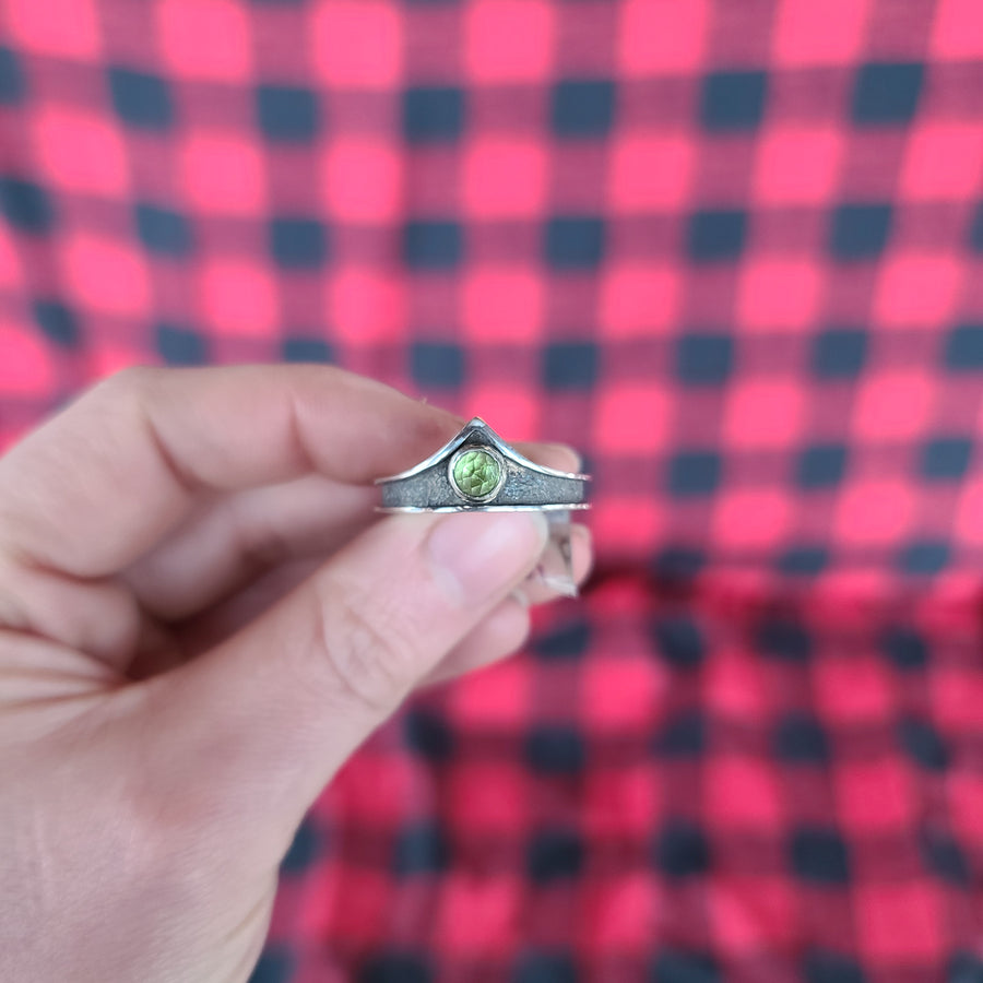 Simple Textured Devoro Bands-Sterling Silver