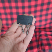 Androniuum Spike Huggies-Sterling Silver