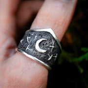 Celeste-Size 9 Sterling Silver Statement Ring-One of A Kind