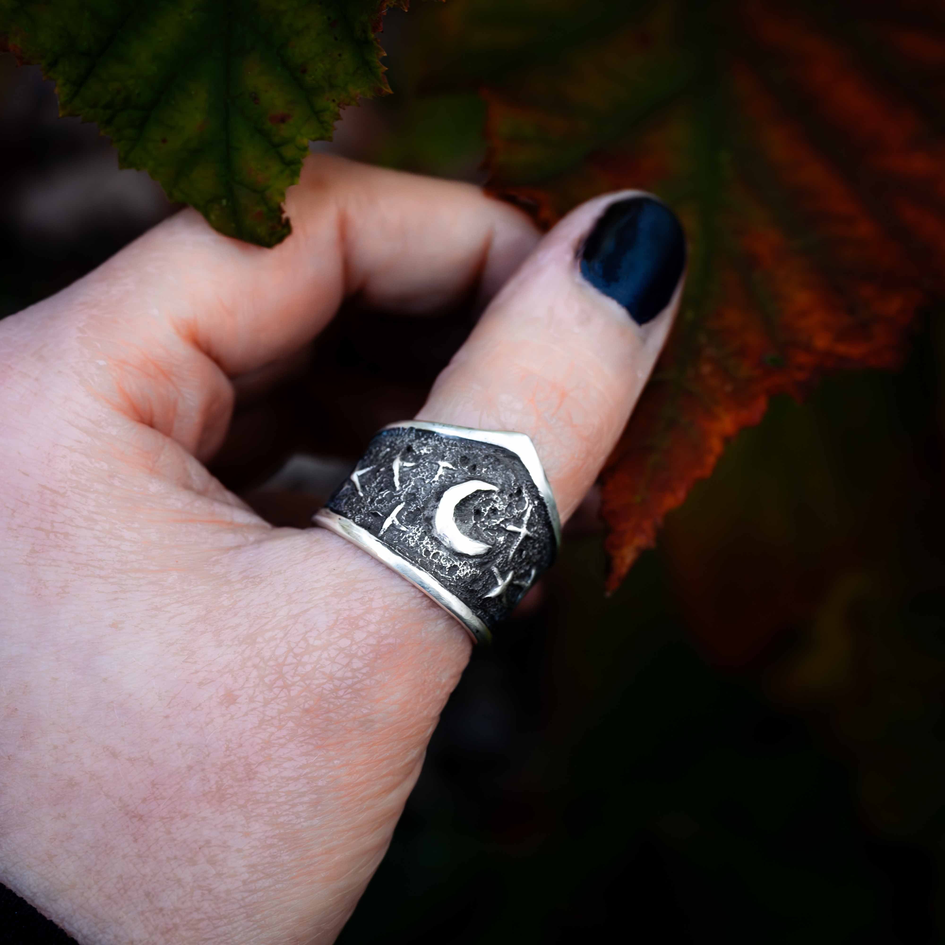 Silver Statement Ring, Adjustable Ring, Thumb Ring, Open Ring, Women's Ring  | eBay