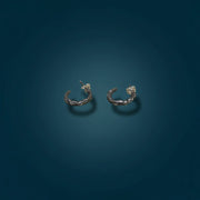 Molten Hoop Earrings-Small