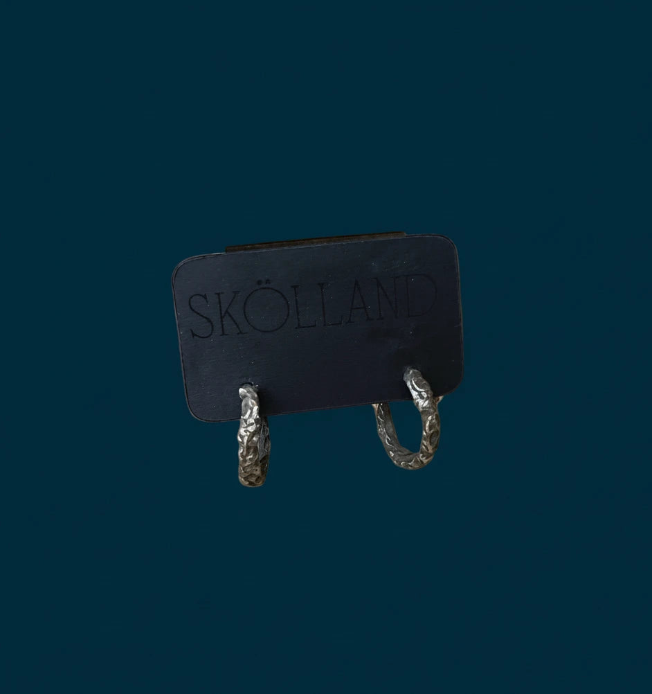 Molten Hoop Earrings-Small