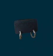 Molten Hoop Earrings-Small